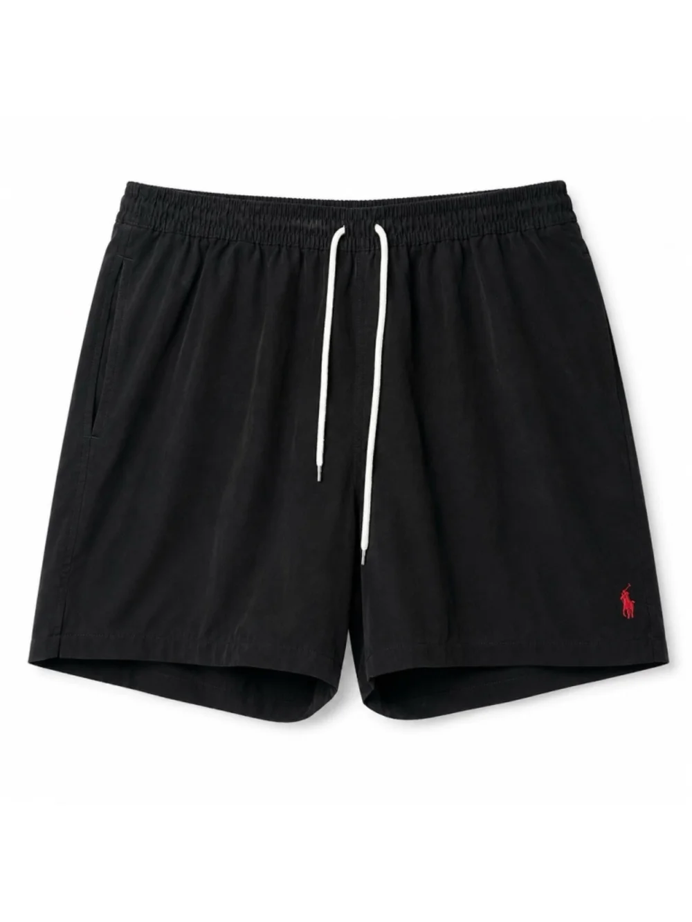 Polo Ralph Lauren Swimwear Men’s 2XL Swim Trunks Black Red Pony 6” Inseam Lined